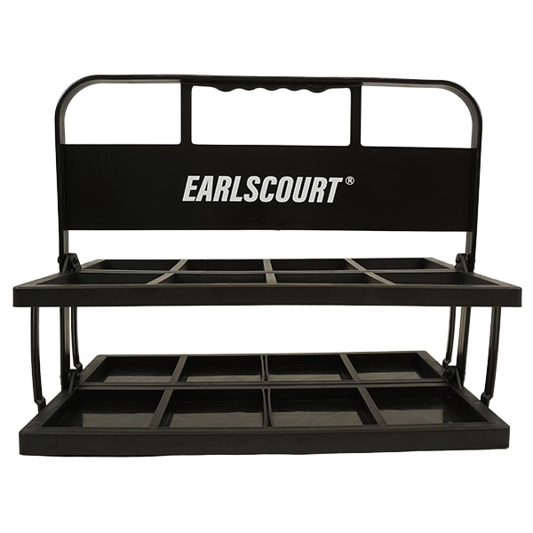【送料無料】 アールズコート Earls Court ボトルキャリー 8本 EC-A088 サッカー フットサル チーム用品 折り畳み可 持ち手付き ブラック