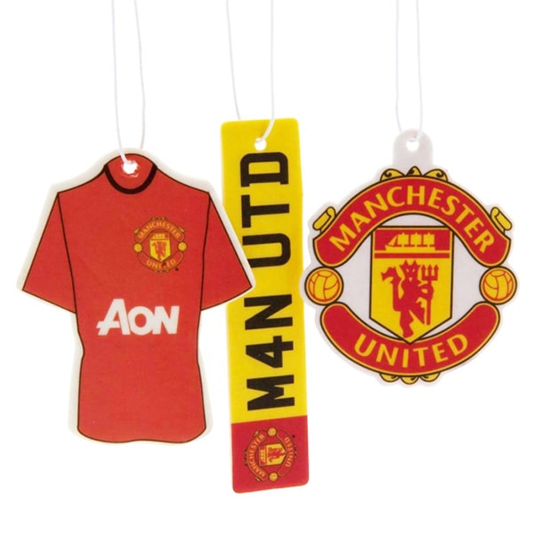 マンチェスターユナイテッド オフィシャル エアフレッシュナー クレスト 3点セット MNU_3PK_AIRFRESHENER サッカー サポーターグッズ 個装