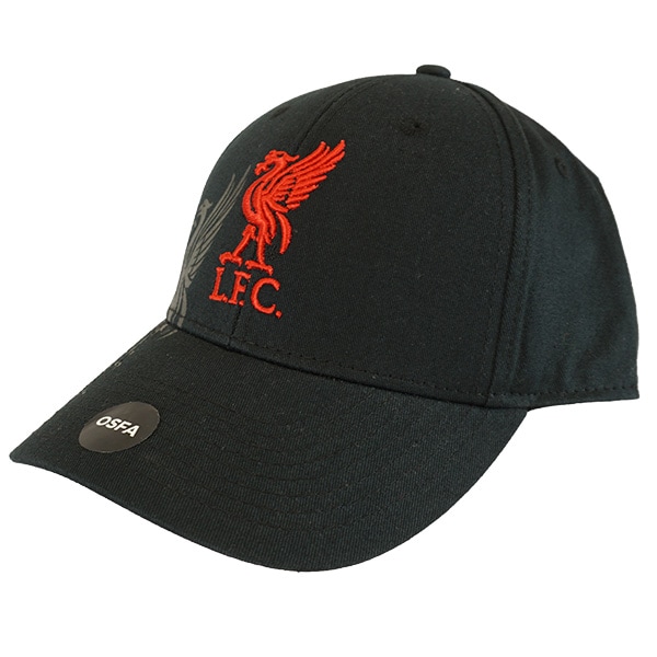 リバプール オフィシャル ベースボールキャップ LIV-CAP-OBSIDIAN-BK サッカー 帽子 フリーサイズ ブラック