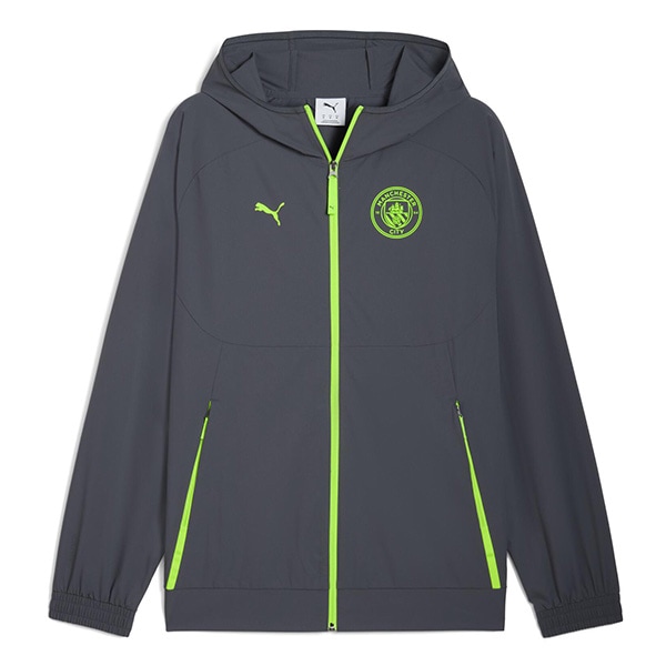 マンチェスターシティ MCFC プーマテック ウーブン ジャケット 782669-18 サッカー レプリカ ウインドブレーカー グレー プーマ PUMA