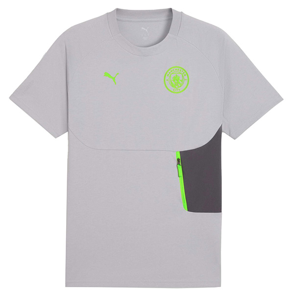 マンチェスターシティ MCFC 2025-26 プーマテック ポケット 半袖 Tシャツ 782655-18 サッカー 半袖 グレー プーマ PUMA