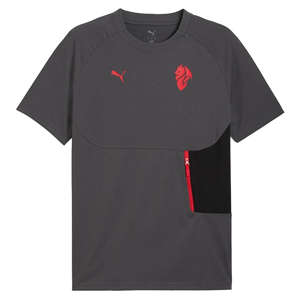 ACミラン ACM 2025-26 プーマテック ポケット 半袖 Tシャツ 782393-15 サッカー カジュアル　グレー プーマ PUMA