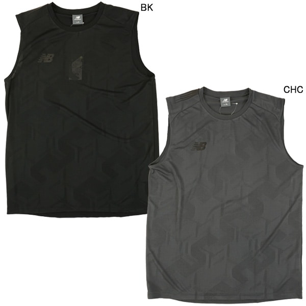 【ネコポス送料無料】 ニューバランス New Balance Black Out ニット スリーブレス AMT55205 サッカー フットサル インナーシャツ ノースリーブ 練習着 メンズ