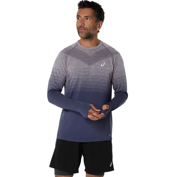 【ネコポス送料無料】アシックス asics SEAMLESS LS TOP メンズ ランニングシャツ 長袖 海外サイズ 2011C394