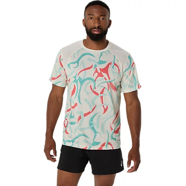 【ネコポス送料無料】アシックス asics ROADランニンググラフィック半袖シャツ メンズ 海外サイズ 2011D092