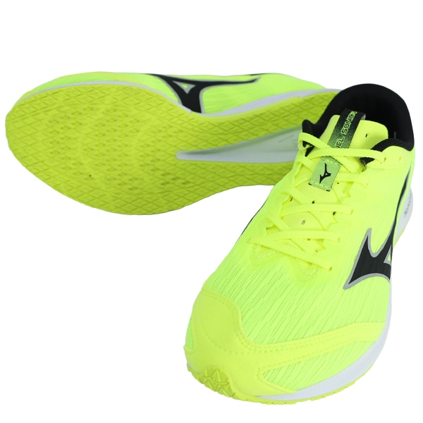 Mizuno Dual Sonic スパイクシューズ ネオンイエロー ランニング,ランニングシューズ(クッション・厚底),メンズ