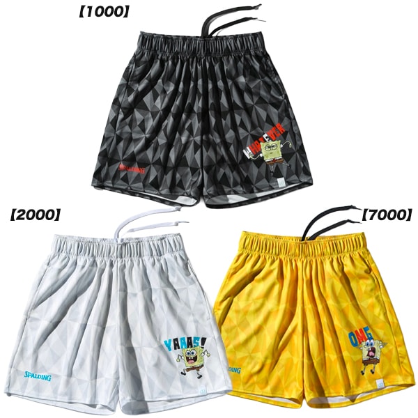 スポルディング SPALDING バスケットボール プラクティスパンツ スポンジ・ボブ フレーズ 