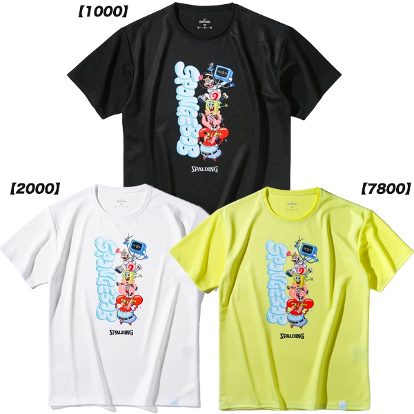 【ジュニア】スポルディング SPALDING ジュニア バスケットボール Tシャツ スポンジ・ボブ キャラクターズ SJT25178S