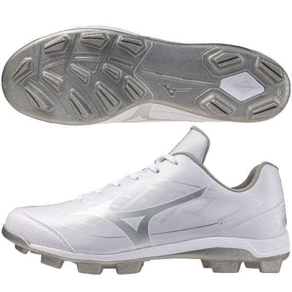ミズノ MIZUNO 野球 ポイントスパイク クッションレボダイア ホワイト 11GP2525-01