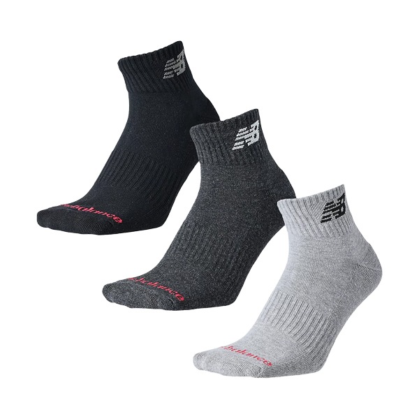 ニューバランス New balance メンズ レディース ミッドレングス 3P ソックス 靴下 LAS55637