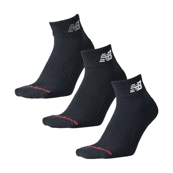 ニューバランス New balance メンズ レディース ミッドレングス 3P ソックス 靴下 LAS55637-BK