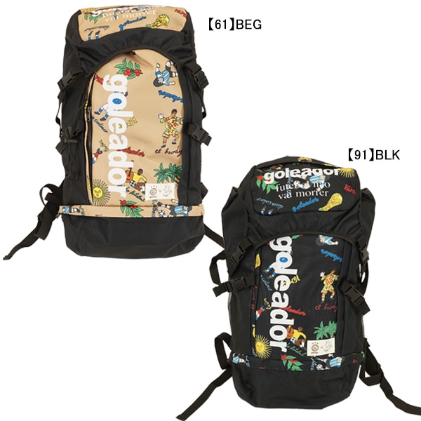 ゴレアドール goleador フットボール レジェンド 柄 バックパック GM-023 サッカー フットサル 33L リュックサック シューズ収納可 大容量