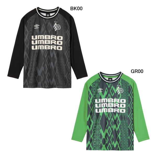 【ジュニア】アンブロ umbro THE THIRD by UMBRO グラフィック長袖プラクティスシャツ UF5FLS50J サッカー フットサル プラシャツ 練習着 子供用