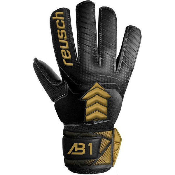 【ジュニア】ロイシュ reusch アトラクト AB1 ソリッド 5562554-7707 サッカー キーパーグローブ GKグローブ ゴールキーパー ブラック ゴールド