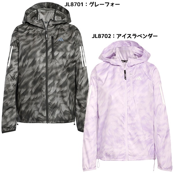 アディダス adidas レディース ランニングブレーカー OTR AOP JKT 25FW オウン ザ ラン総柄プリントジャケット KRI50