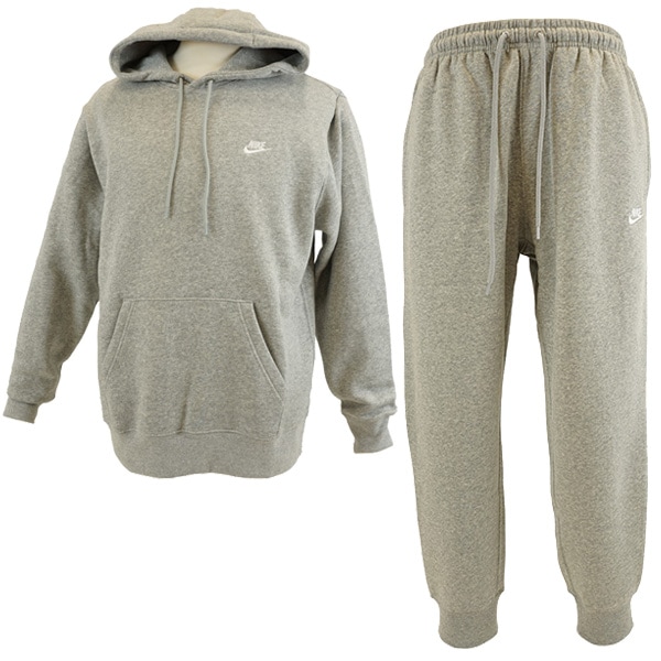 新品 ナイキ NIKE パーカー パンツ 上下セット グレー 裏起毛 1点のみ 新品 NIKE セットアップ パーカー&ジョガーパンツ グレー M 送料無料