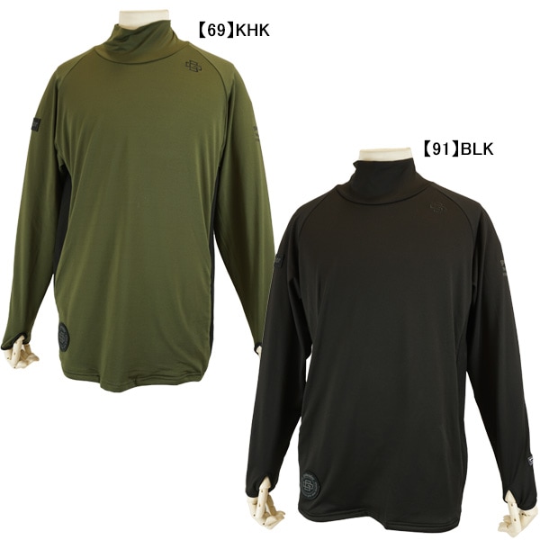 ゴレアドール goleador 裏起毛スムースカノコプラクティス切替ハイネックシャツ GD-168 サッカー フットサル 長袖 練習着 メンズ