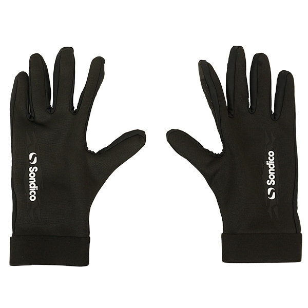 【ネコポス送料無料】 ソンディコ Sondico フットボールグローブ 25F903513 サッカー フットサル 手袋 防寒 大人用 ブラック