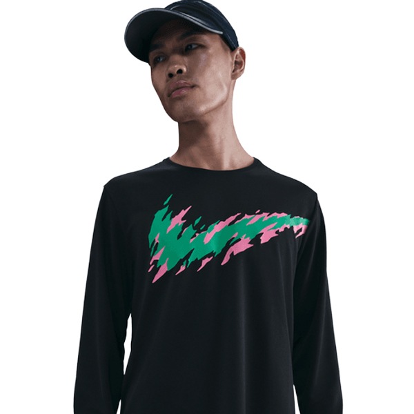 ナイキ NIKE マイラー メンズ ドライフィット UV ロングスリーブ ランニングトップ 25HO HV2661-010