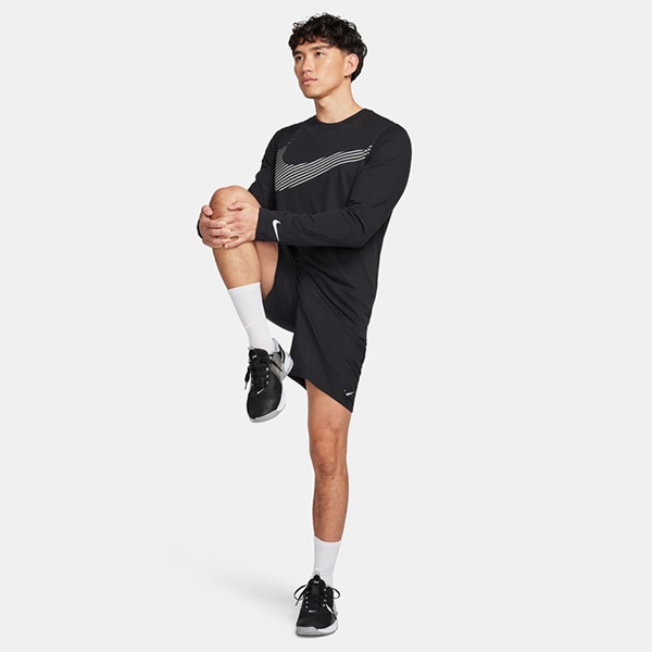 ナイキ NIKE メンズ ロングスリーブ 長袖 Tシャツ スポーツウェア 長袖 メンズ  ビッグロゴ FQ3884-010