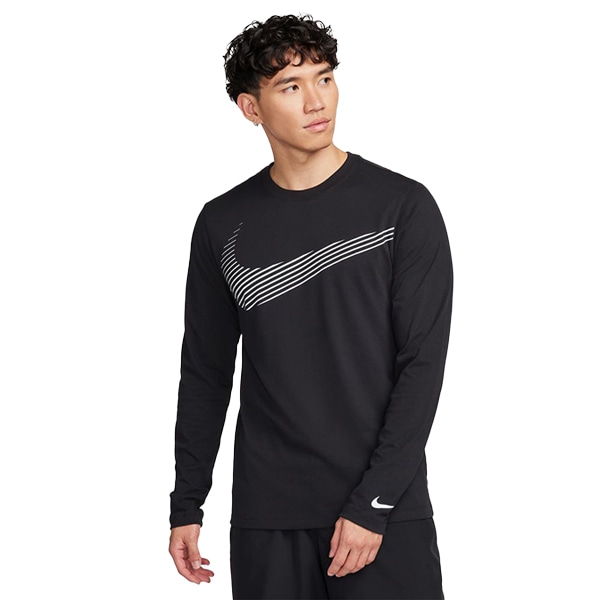 ナイキ NIKE メンズ ロングスリーブ 長袖 Tシャツ スポーツウェア 長袖 メンズ  ビッグロゴ FQ3884-010