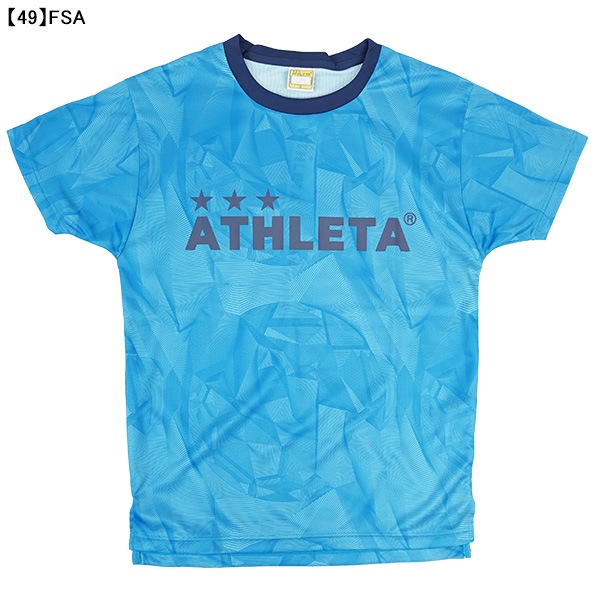 【ジュニア】アスレタ ATHLETA 総柄プラT SP-231K プラクティスシャツ 半袖 練習着 子供用