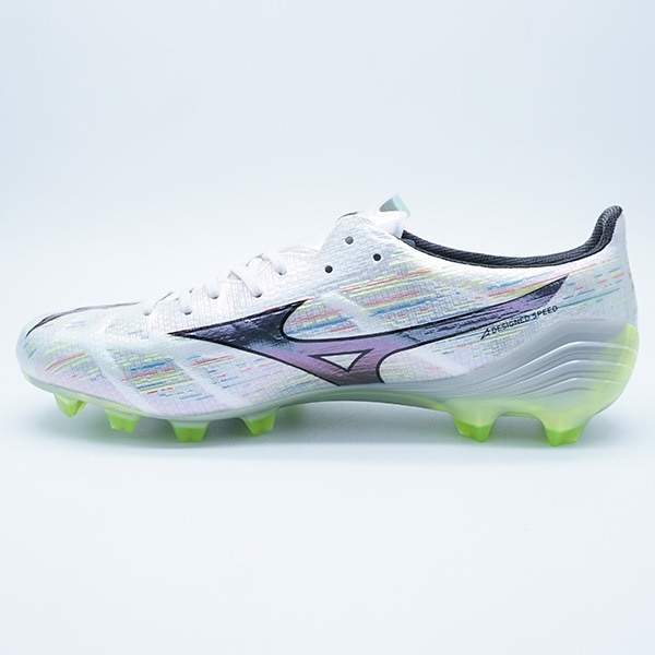 『ミズノアルファII ELITE』23cm☆サッカースパイク☆2025年モデル☆ MIZUNO ミズノアルファ2 ELITE(ホワイト×イエロー) P1GA256209