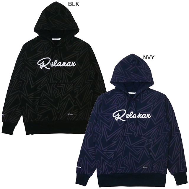 リラクシャー RELAXAR ダウポンチ dalponte 裏起毛 スウェット パーカー DPZ-RX135 プルオーバー フード 総柄 カジュアルウェア 男女兼用