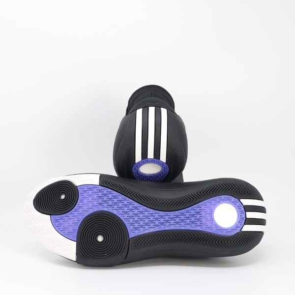 バスケットボール シューズ ハイカット ブラック/ブルー バッシュ、バスケットボールシューズ（色：ブルー系