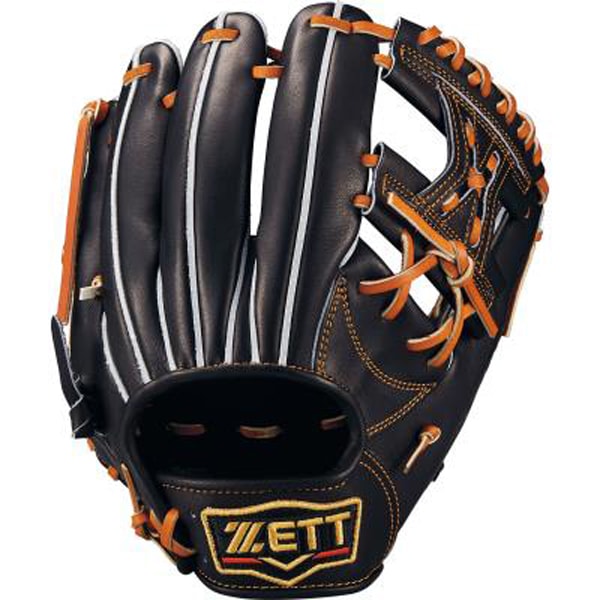ZETT PROSTATUS 野球グローブ 右手用 黒 野球,グラブ・ミット,硬式のゼット ZETT 野球 硬式野球 グローブ