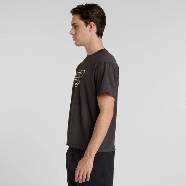 【ネコポス送料無料】ニューバランス New balance メンズ Tシャツ ショートスリーブ AMT51510-BLK 半袖
