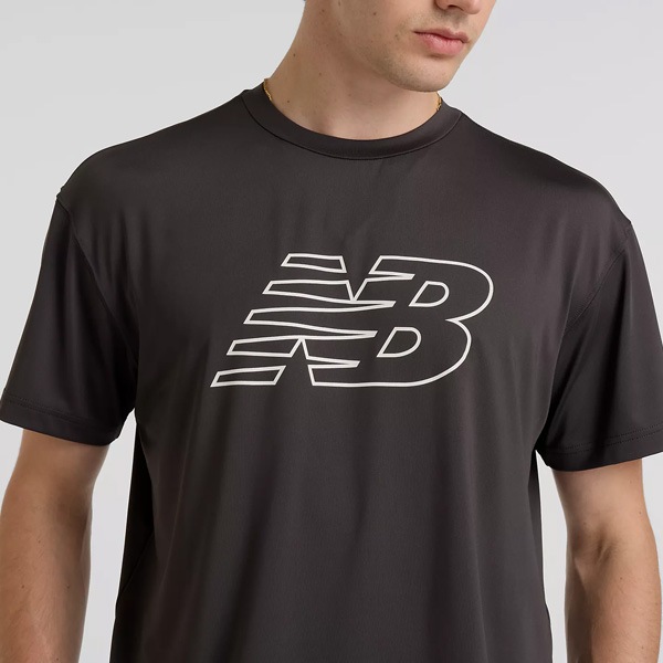 【ネコポス送料無料】ニューバランス New balance メンズ Tシャツ ショートスリーブ AMT51510-BLK 半袖