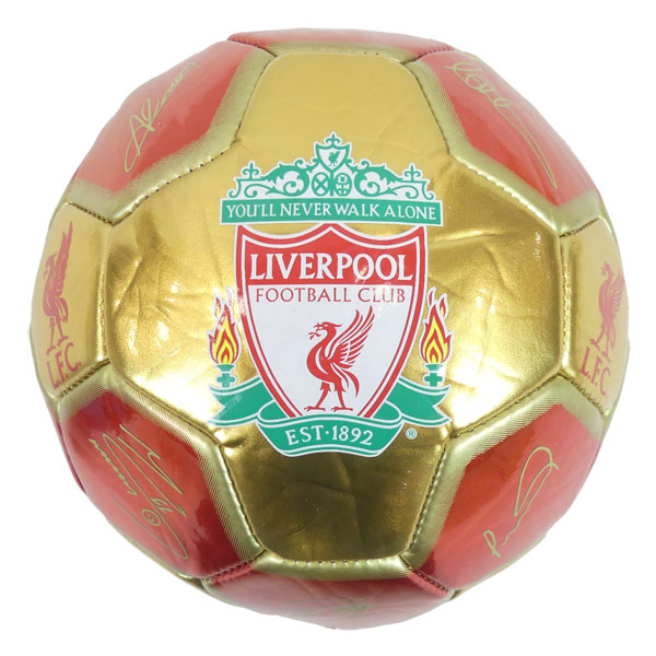 Liverpool FC サイン入りボール Amazon | リバプール オフィシャル 1号球 選手サイン入り GLD