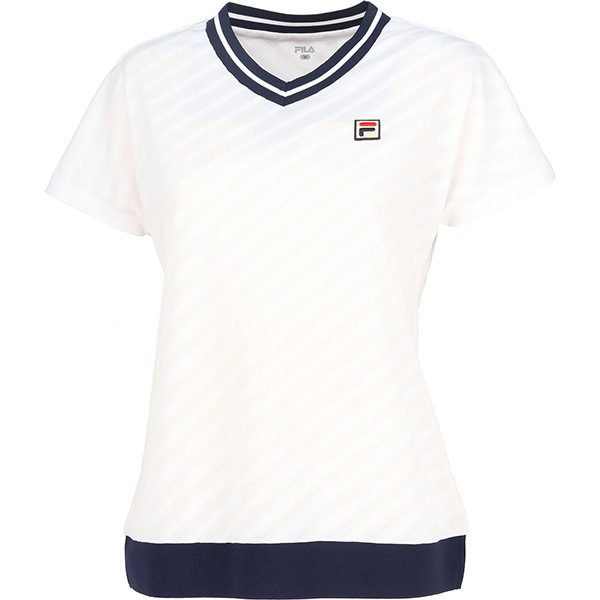 【新品未使用タグ付き】FILA テニスウェア XLサイズ グレー レディース FILA フィラ テニスウェア レディース ゲームシャツ VL2864