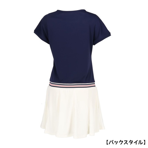 新品、未使用、タグ付き FILA ネイビー テニスワンピース　Mサイズ FILA テニス用 Tシャツ Mサイズ ネイビー - メルカリ