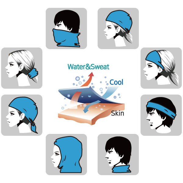 【ネコポス送料250円可】 N.rit ランニング 1610274 チューブナインクール スポーツマスク