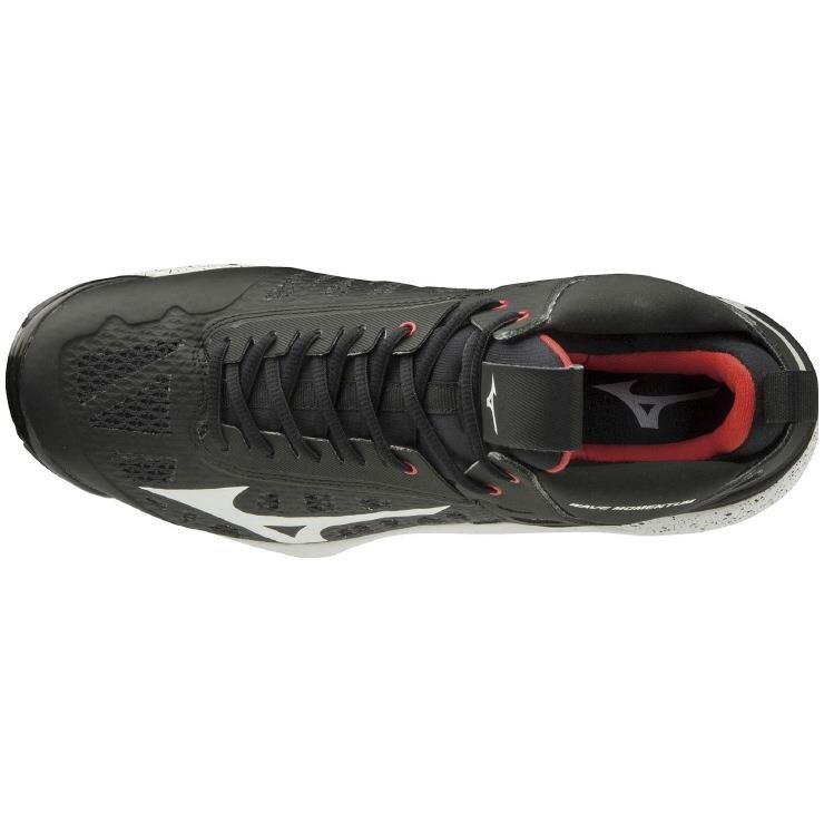 ミズノ MIZUNO WAVE MOMENTUM MID V1GA191701 メンズ レディース バレーボールシューズ 試合 練習 部活 ブラック