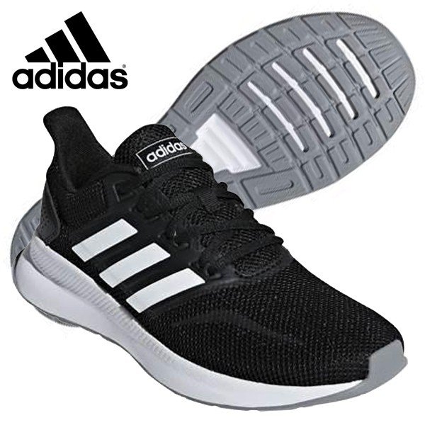 アディダス Adidas Falconrun W F レディース ランニングシューズ スニーカー ジョギング 通勤 通学 2e幅 ブラック 黒 19年春夏 ランニング ランニングシューズ クッション 厚底 レディースランニングシューズ アディダスならフタバスポーツ