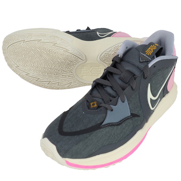 NIKEカイリーlow5バスケットボールシューズ グレー/ピンク バスケットボールのナイキ NIKE バスケットシューズ バッシュ