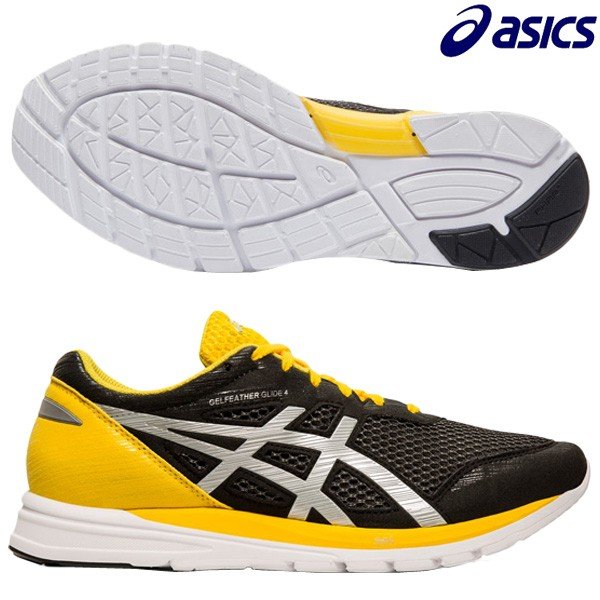 アシックス ASICS ゲルフェザーグライド 4 TJR455-001 メンズ ランニングシューズ ジョギング ラントレ 練習 部活 通学 ブラック