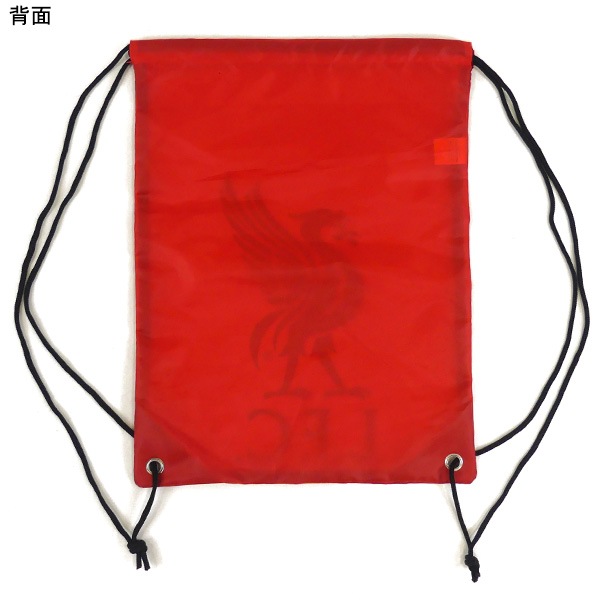 リバプール オフィシャル ジムバッグ LIV_GYMBAG_CR サポーターグッズ 44×33cm レッド