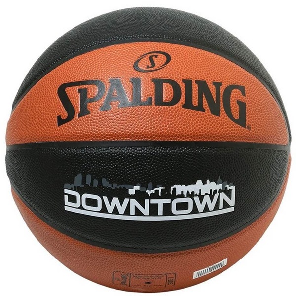 スポルディング SPALDING バスケットボール 76715J ダウンタウン 合成皮革 ７号球 ブラウン ブラック 男子 一般用