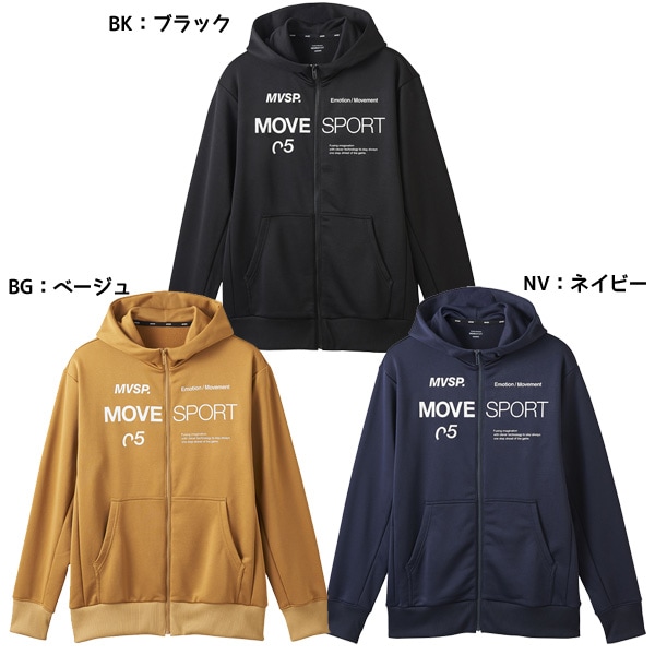 デサント DESCENTE ライトスムーススウェット オーセンティックロゴ フルジップフーディー DMMWJF20 メンズ パーカー ムーブスポーツ