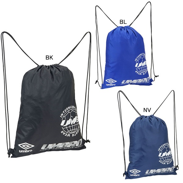 アンブロ umbro マルチバッグL UUATJA32 ナップサック ジムサック 34×46cm