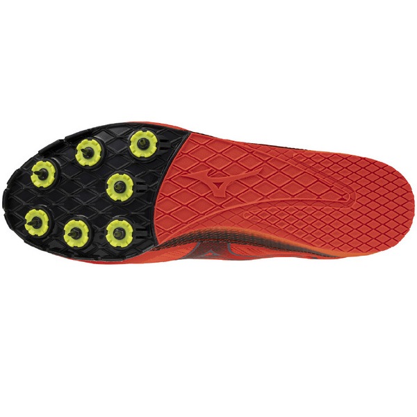 Mizuno レッド スパイクシューズ25.5 MIZUNO 野球スパイク/ソフトボールスパイク/ホワイトxレッド/白