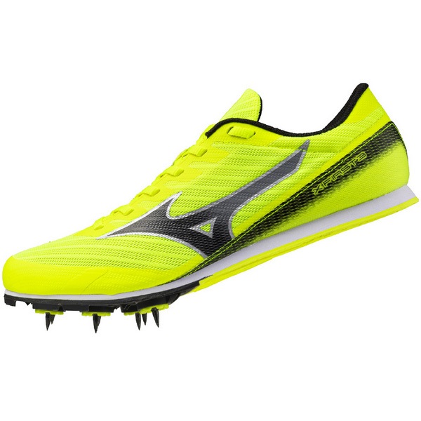 （値下げ交渉可）元日ハム　Mizuno ブラック/イエロー スパイク ランニング,陸上スパイク,エントリーモデルのミズノ mizuno