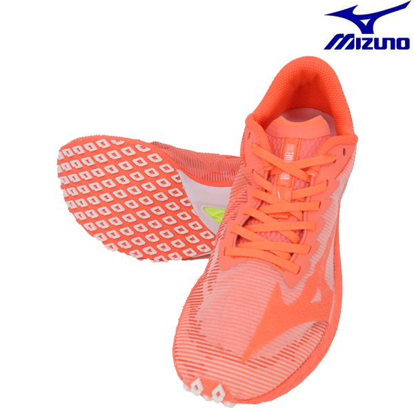 ランニングシューズ イエロー/オレンジ　ミズノ　MIZUNO　ウエーブデュエル3 ASICS ランニングシューズ 3E相当 メンズ MIZUNO ミズノ