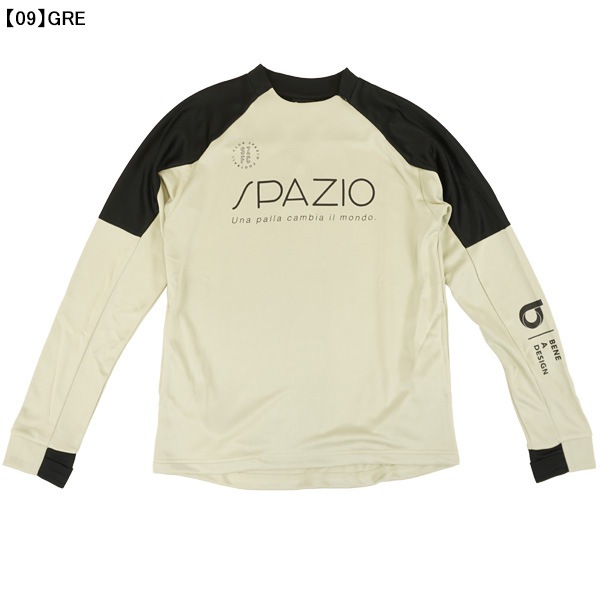 【ネコポス送料無料】 スパッツィオ Spazio 脇パネルミッドトレーニングトップ GE-1129 サッカー フットサル トレーニングウェア メンズ