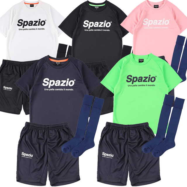 スパッツィオ spazio 2021SS ジュニア 合宿セット PA0040 プラクティスシャツ プラクティスパンツ サッカーストッキング 3点セット 子供用