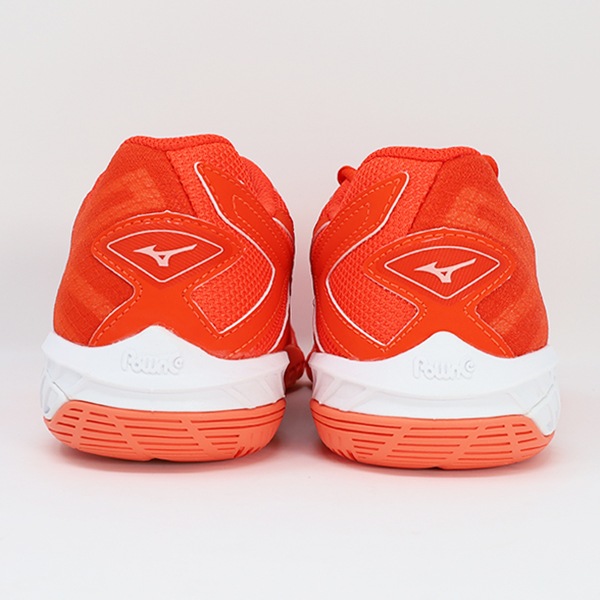 ミズノ ウェーブクローEL2 バドミントン シューズ　オレンジ×ホワイト27.5 ミズノ ウェーブクローEL2 バドミントン シューズ オレンジ×ホワイト